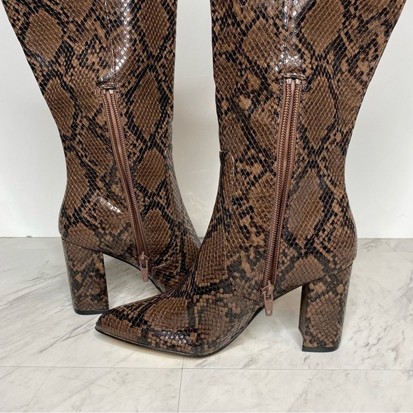 New! 14th & Union Jarden Snake Print Knee High Boot 5.5 - Picture 6 of 12